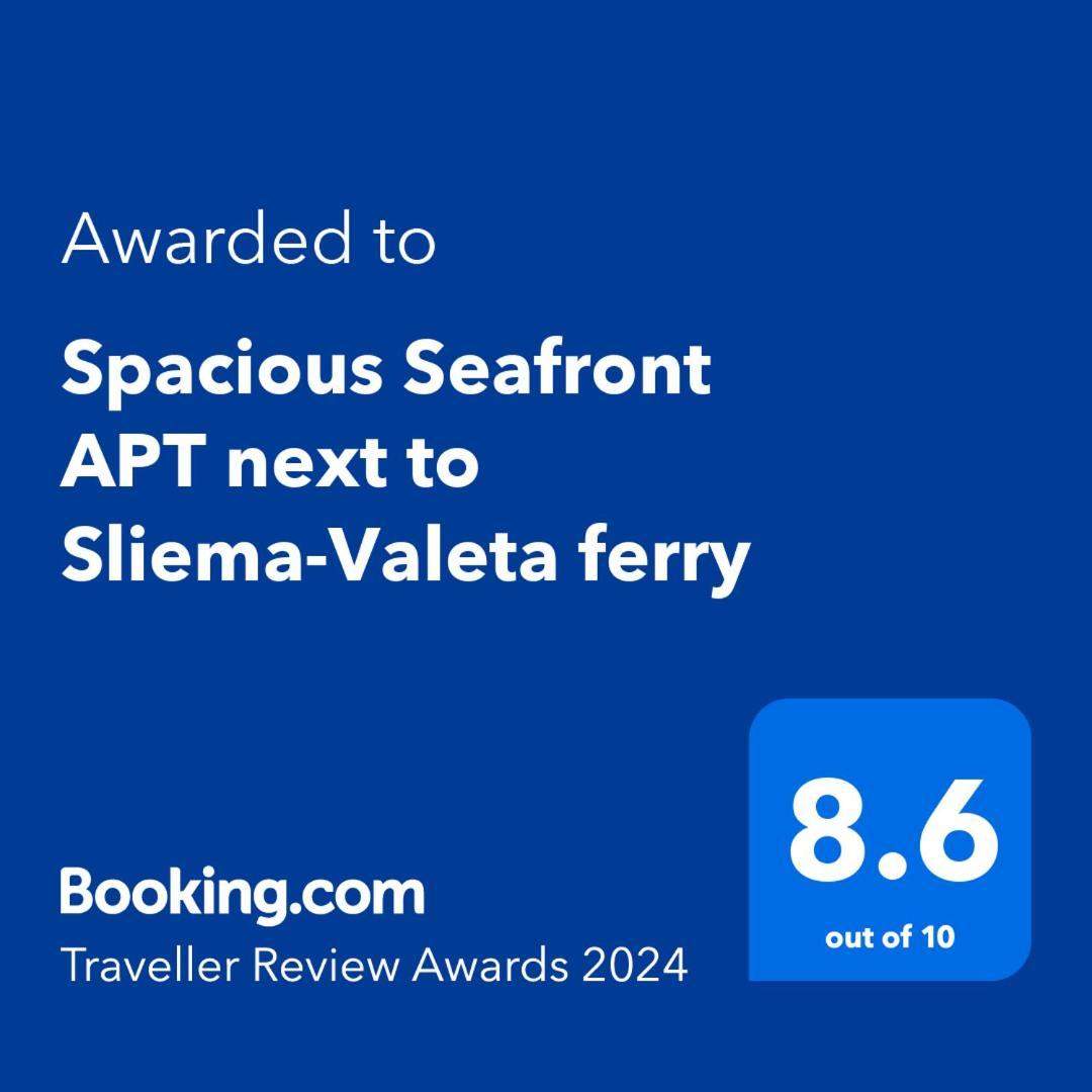 Spacious Seafront Apt Next To Sliema-Valeta Ferry Exteriér fotografie